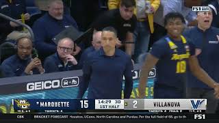 Villanova vs Marquette  2024130  NCAAB Game [upl. by Eerahc]