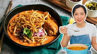 Thai Chef Makes KHAO SOI From Scratch [upl. by Ellenid]