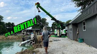 Mini Excavator Rolled UPSIDE DOWN In A Pond  Rental Disaster [upl. by Ahseem]