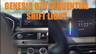 Genesis G70 Sequential Shift Light Installation [upl. by Duwad836]