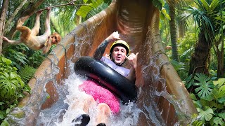 Rincon de la Vieja Volcano  LONGEST Jungle Water Slide in Costa Rica [upl. by Dearman]