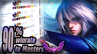 How this guy got Rank 1 Talon to 90 winrate to Masters [upl. by Anum]