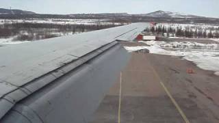 kiruna approach SAS MD80 [upl. by Ynney464]