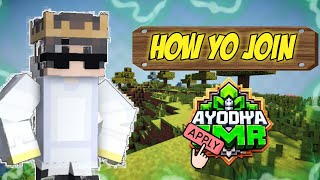 How To Join AYODHYA Smp😍 ll PeBedrock ll 247 ll How To Joined ll 🔥 [upl. by Llirrem]