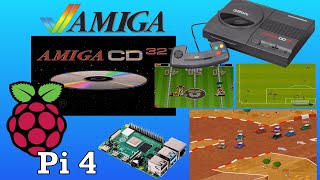 AMIGA CD32 emulator Raspberry Pi 4 FSUAE gameplay test plus cpu temp check [upl. by Steffane]