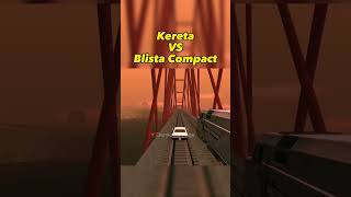 Tes Adu Kecepatan Kereta VS Mobil Blista Compact GTA San Andreas shorts [upl. by Aihsatsan]