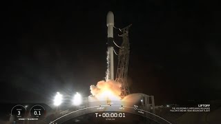 SpaceX launches 22 Starlink satellites from Vandenberg nails landing [upl. by Ysnil]