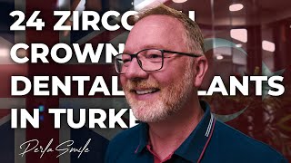 24 Zirconium Crowns and Dental Implants in Turkey [upl. by Akcimehs]