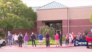 Early voting opens in Sedgwick County to large voter turnout [upl. by Leeanne283]