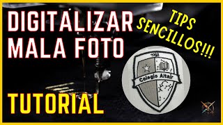 como DIGITALIZAR una FOTOGRAFIA MAL TOMADA WILCOM E4 [upl. by Hajin]