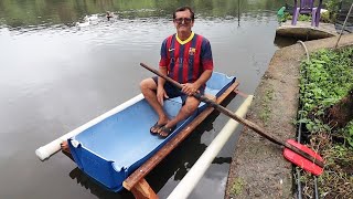 COMO FAZER UM BARCO USANDO UM TAMBOR BOMBONA DE 200L [upl. by Fakieh]