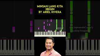 Minsan Lang Kita Iibigin by Ariel Rivera piano cover  sheet music amp lyrics [upl. by Bonine]