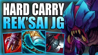 THIS IS HOW YOU CAN HARD CARRY DIFFICULT GAMES WITH REKSAI JUNGLE Gameplay Guide League of Legends [upl. by Spracklen537]