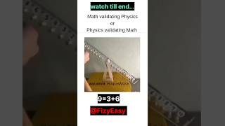 physics vs Maths science shorts viral [upl. by Attelrahc]