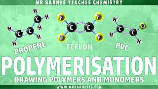 Drawing Polymers and Monomers of Teflon PVC and Polypropene  GCSE Separate Chemistry 19 [upl. by Adyam]