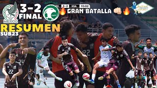 México SUB23 vs Arabia Saudita SUB23 RESUMEN 🟢 Tournoi Maurice Revello J2 Final 🇲🇽32🇸🇦 😱 [upl. by Eniretak]