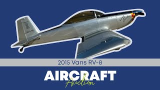 2015 Vans RV8  Extremely Clean  N195BM  Online Auction Starts December 04 2024 [upl. by Ydna376]