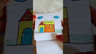 paper folding drawing story project 😊😃 shorts viral drawing [upl. by Kirk]