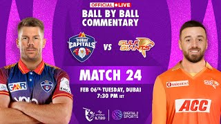 Match 24 Dubai Capitals vs Gulf Giants OFFICIAL BallbyBall Commentary  ILT20 [upl. by Ahsiekar]