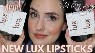 NEW ColourPop LUX Lipsticks  Lip Swatches of ALL 17 New Shades [upl. by Picardi155]