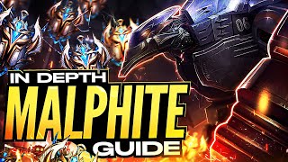 MALPHITE GUIDE  How To Carry With Malphite The Entire Game  Detailed Challenger Guide [upl. by Hamlet]