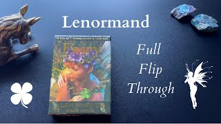 Lenormand Full Flip Through  Fairy Lenormand Oracle Cards [upl. by Anayt39]