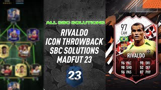 RIVALDO  ALL 19 SBCS  MadFUT Icon Throwback SBC SOLUTIONS  MadFUT 23 [upl. by Aharon328]