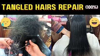 How to Repair Tangled amp Damaged Hairs [upl. by Cyd]