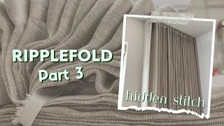 Ripplefold Drapery Part 3 of 5  Hidden Stitch  80 Fullness [upl. by Janina]