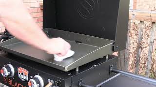 Seasoning a new Blackstone griddle [upl. by Starobin]