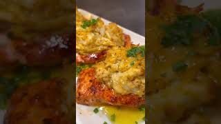 How To Make Crab Stuffed Salmon  Easy Crab Stuffed Salmon onestopchop [upl. by Valenka292]