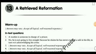 Answers of A Retrieved Reformation by William Sydney porter [upl. by Boynton]