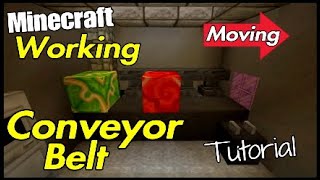 Minecraft Working Conveyor Belt Tutorial [upl. by Steffin]