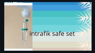 intrafix safe setsafe way of infusion [upl. by Germano]