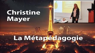 Paris 2024 Conférence sur la Métapédagogie Upbraining par Christine Mayer [upl. by Nata]