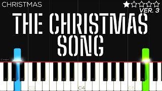 The Christmas Song Chestnuts Roasting On An Open Fire  EASY Piano Tutorial [upl. by Derman899]