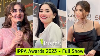 Hania Amir Hiba Bukhari Humayun Saeed Ayesha Omar at IPPA Awards 2023  Manchester [upl. by Shena]