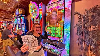 We Played The NEWEST Slot Machine In All Of Las Vegas Prepare For A MULTITUDE Of Bonuses [upl. by Acirretahs]