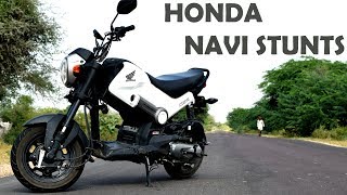 HONDA navi TOP speed STUNTS  REVIEW [upl. by Ateuqram654]