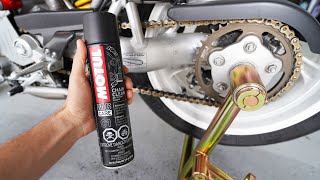 How to Clean amp Lube Your Motorcycle Chain [upl. by Clovah]