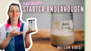 Mijn tips om jouw ZUURDESEM STARTER te ONDERHOUDEN [upl. by Glanti338]