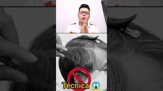 Técnica de corte con tijera 😱😱💈 barbershop barberia barber barberias barberiaclasica haircut [upl. by Naneek]