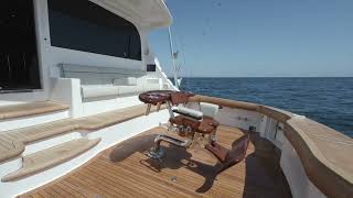 2018 Hatteras GT70 Convertible quotRESILIENTquot for sale walkthrough video with Kusler Yachts [upl. by Ebehp]