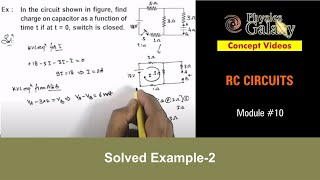 Class 12 Physics  RC Circuits  10 Solved Example2 on RC Circuits  For JEE amp NEET [upl. by Alexi]