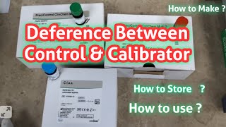 Deference between Control and Calibrator  How to make Control and Calibrator in Biochemistry Lab [upl. by Dleifxam962]