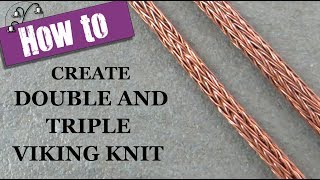 How to Create Double and Triple Viking Knit [upl. by Notlit]