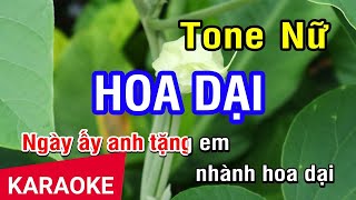 KARAOKE Hoa Dại Tone Nữ  Nhan KTV [upl. by Nosnej]