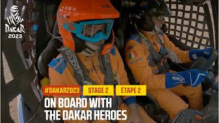 Onboard with Dakar Heroes  Stage 2  Dakar2023 [upl. by Anavi]