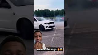 Hellcat Durango doing donuts is wild hellcat car srt [upl. by Affer]