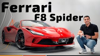 Ferrari F8 Spider tem 720 cavalos e chega aos 100 kmh em MENOS DE 3 SEGUNDOS [upl. by Gargan]